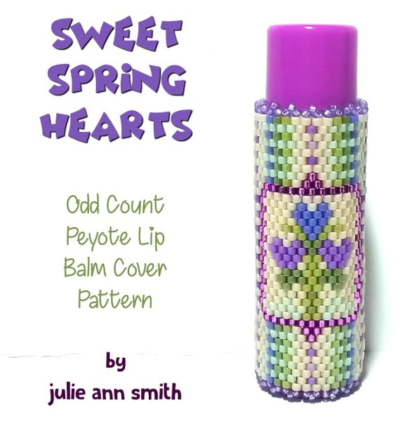 SWEET SPRING HEARTS Lip Balm Cover Pattern