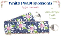 WHITE PEARL BLOSSOMS Bracelet Pattern