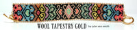 WOOL TAPESTRY GOLD Bracelet Pattern