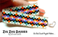 ZIG ZAG DAISIES Bracelet Pattern